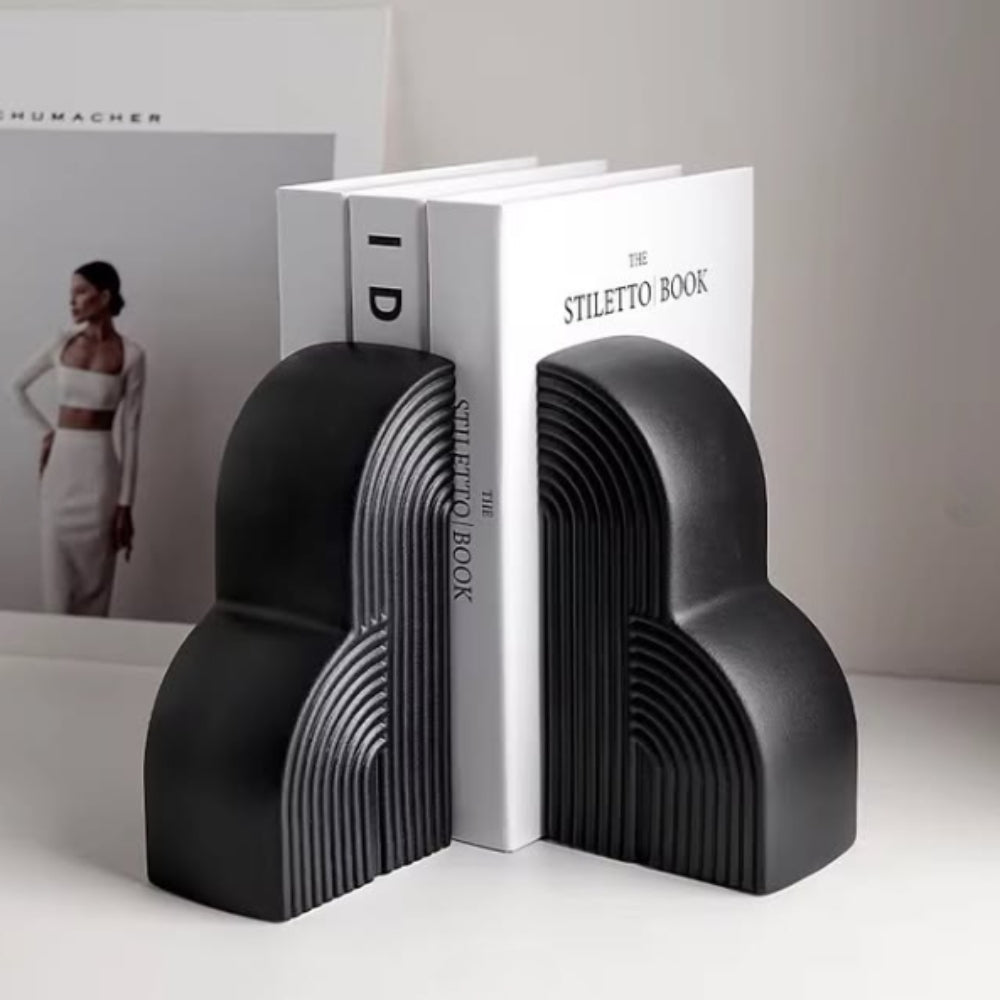 Cloud-Shaped Ceramic Bookends Set of 2 – image 1