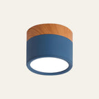 Wood-Effect LED Button Ceiling Light - view 31