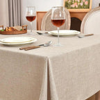 Plain Cotton Linen Dining Tablecloth – image 4