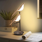 LED Bird Table Lamp with Gold-Tone Frame, UK Plug - view 3