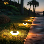 Solar Garden Path Light with Stainless Steel Housing - view 1