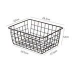 Iron Wire Storage Basket with Carry Handles – image 8