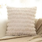 Plush Heart Pattern Cushion Cover – image 5