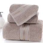 Cotton Bathroom Towel Set – 3 Pieces – image 5