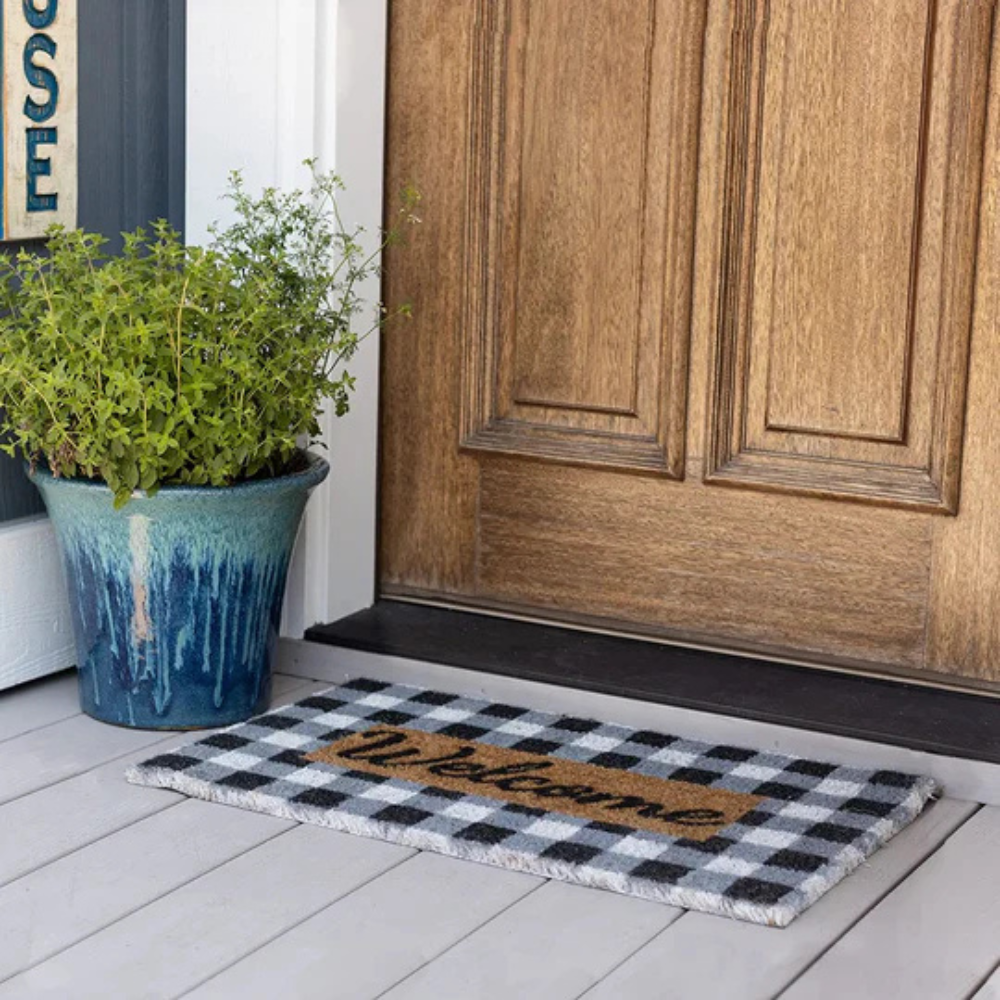 Buffalo Check Coir Doormat – image 4