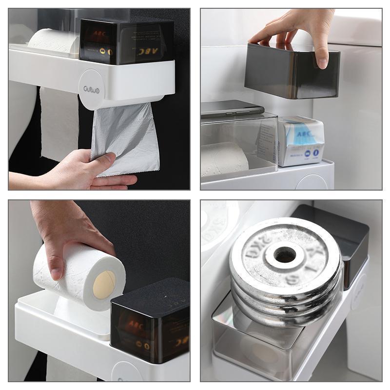 Covered Tissue Dispenser with Storage Shelf – product image 6