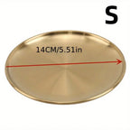 Gold-Tone Stainless Steel Serving Plate - product view 8