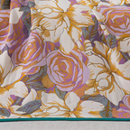 Rose Pattern Cotton Gauze Bath Towel – image 4