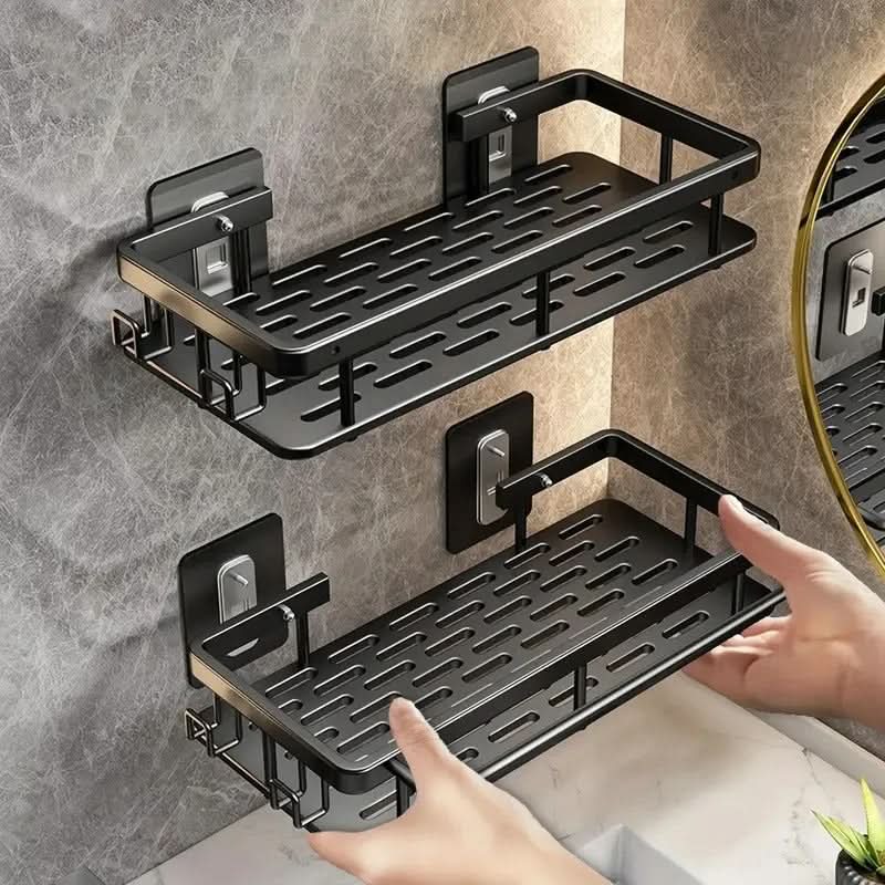 Adhesive Bathroom Shelf, Drill-Free Shower Storage Organiser — product view 5