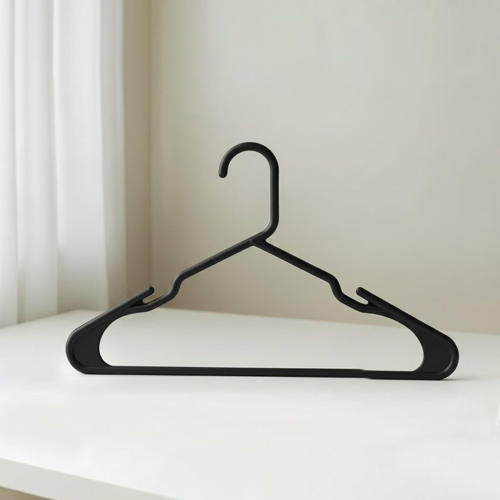 Clothes Hangers Plastic Set Heavy Duty Slim Closet Organiser