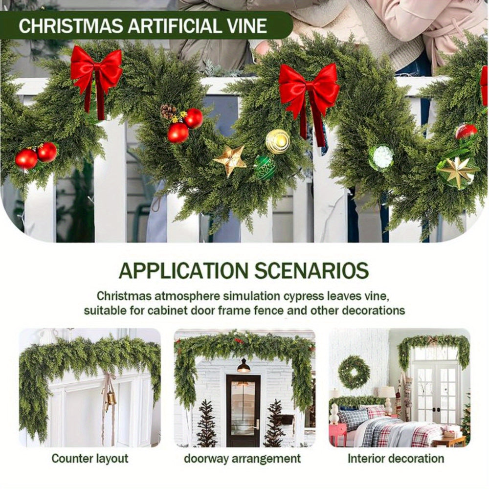 Artificial Christmas Greenery Garland, 180 cm / 1.83 m, 2 Pack - product view 9