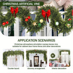 Artificial Christmas Greenery Garland, 180 cm / 1.83 m, 2 Pack - product view 9