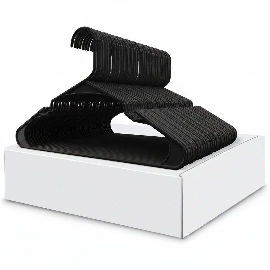 Clothes Hangers Plastic Set Heavy Duty Slim Closet Organiser