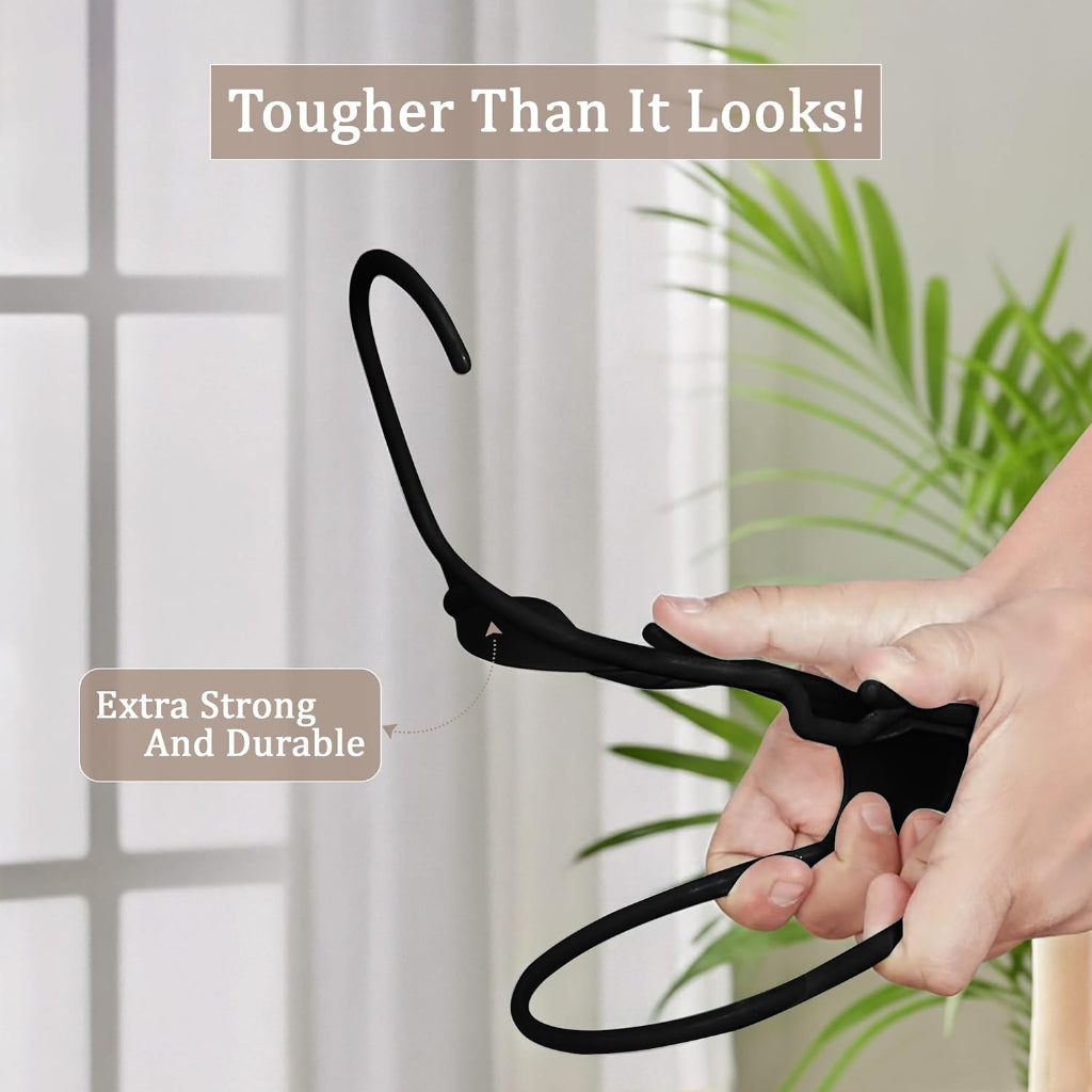 Clothes Hangers Plastic Set Heavy Duty Slim Closet Organiser
