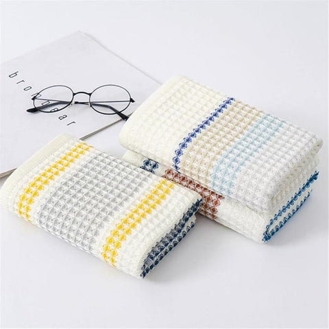Colour Block Striped Cotton Bath Towel – image 9