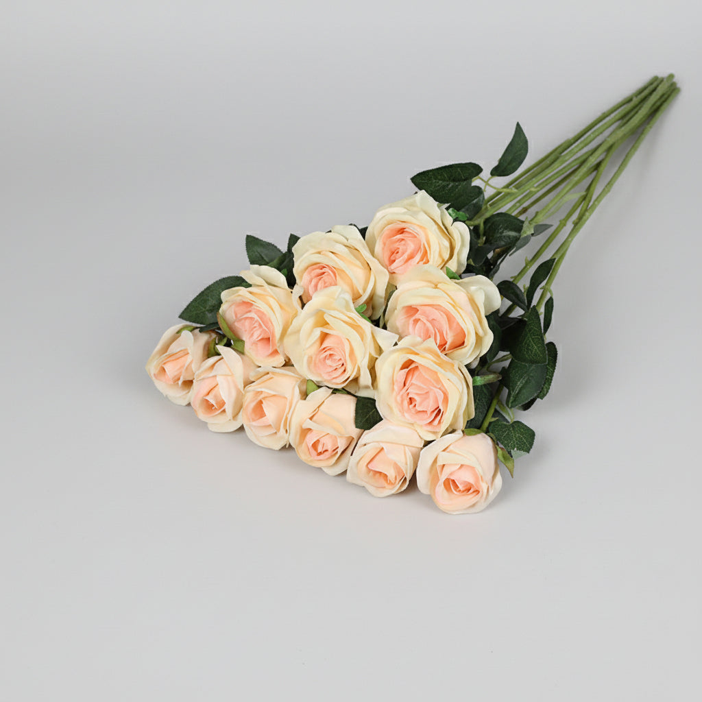 Artificial Rose Bouquet, Decorative Vase Flowers — product view 6