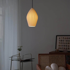 Ribbed Ceramic Teardrop Pendant Light - view 16