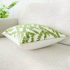 Green Botanical Leaf Cushion Cover – image 7