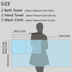 Cotton Bathroom Towel Set – 6 Pieces – image 13