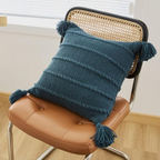 Knitted Tassel Acrylic Cushion Cover – image 2