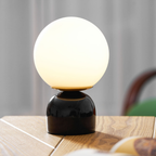 Marble Base Glass Globe Table Lamp, UK Plug - view 6