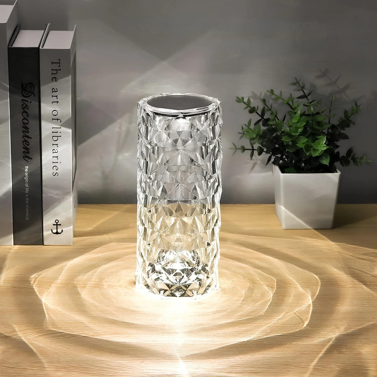 Crystal-Pattern USB-C Table Lamp with Remote, 16 Colours - view 9