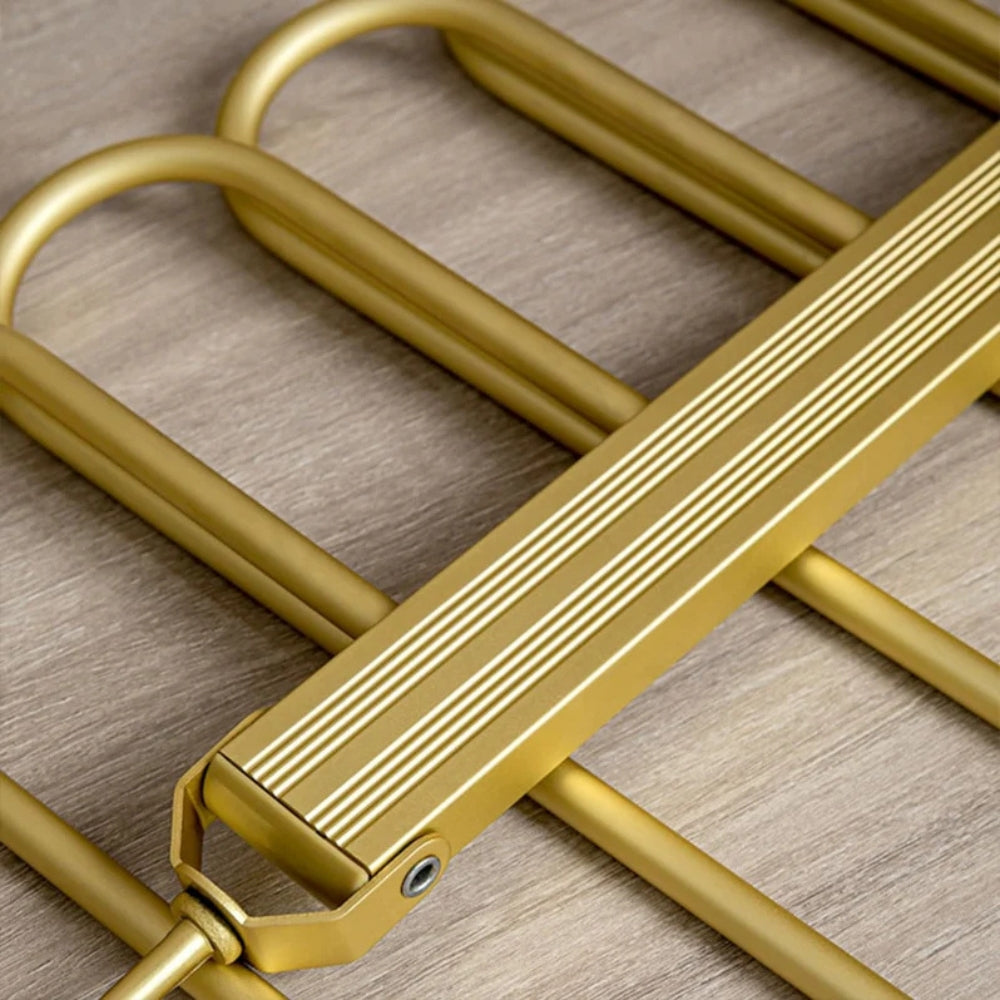 Folding Six-Bar Aluminium Trouser Hanger – image 6