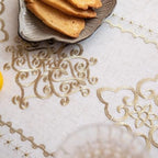 Embroidered Jacquard Tassel Tablecloth – image 7