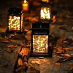 Solar Garden Lantern with Candle or Fairy Light Design - view 10