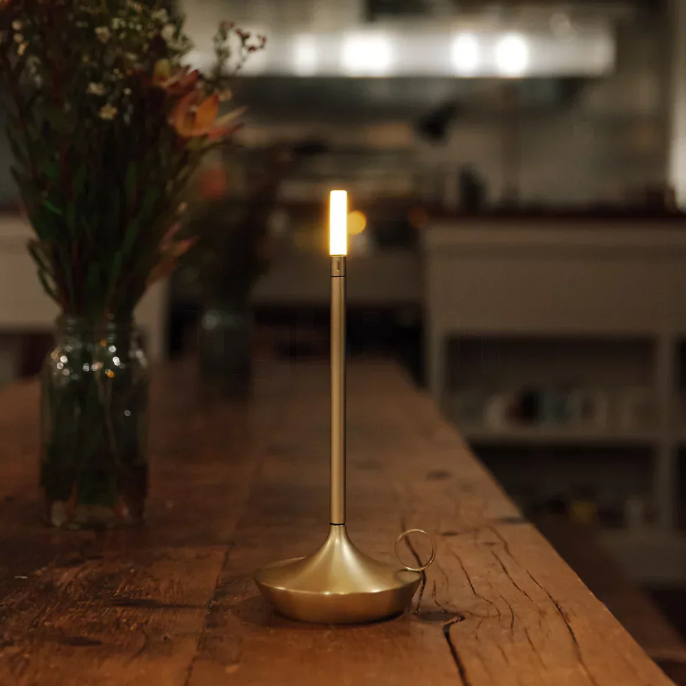 Rechargeable Candlestick Table Lamp with Touch Dimmer - view 12