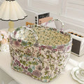 Floral Canvas Storage Basket — Blossom