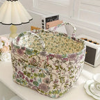 Floral Canvas Storage Basket — Blossom