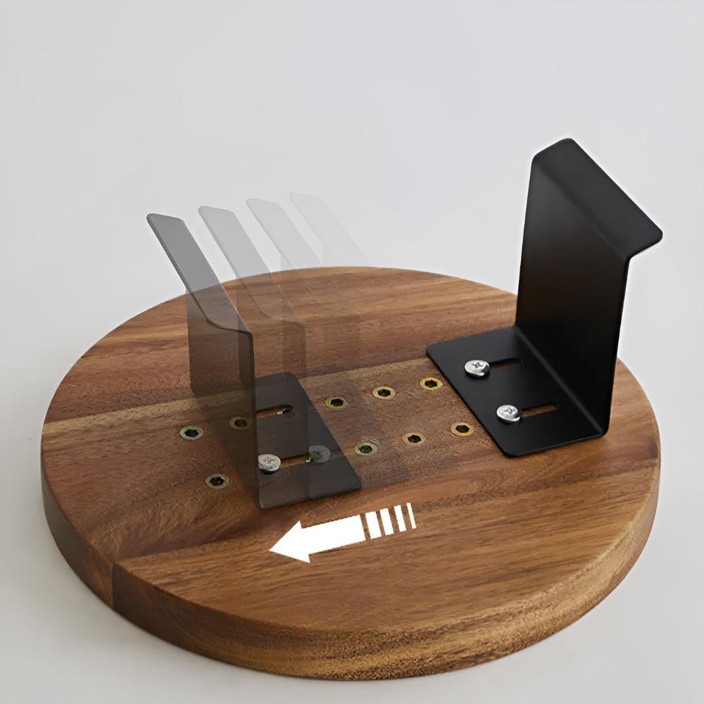 Adjustable Wood-Effect Sofa Armrest Tray – image 9