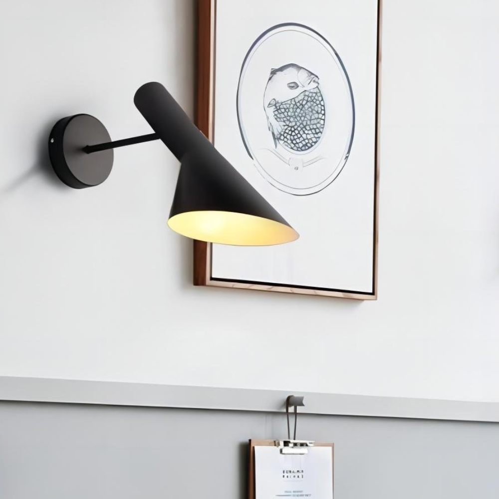 Tapered Metal Wall Sconce, Directional Nordic Task Light - view 11