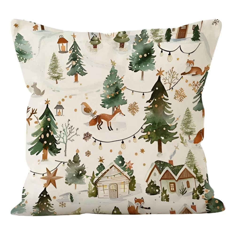 Winter Woodland Christmas Cushion Cover – image 7