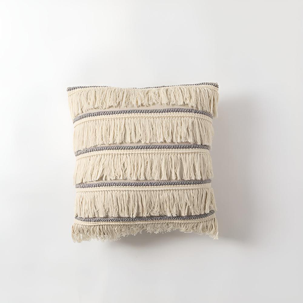 Fringed Linen Cushion Cover – image 7