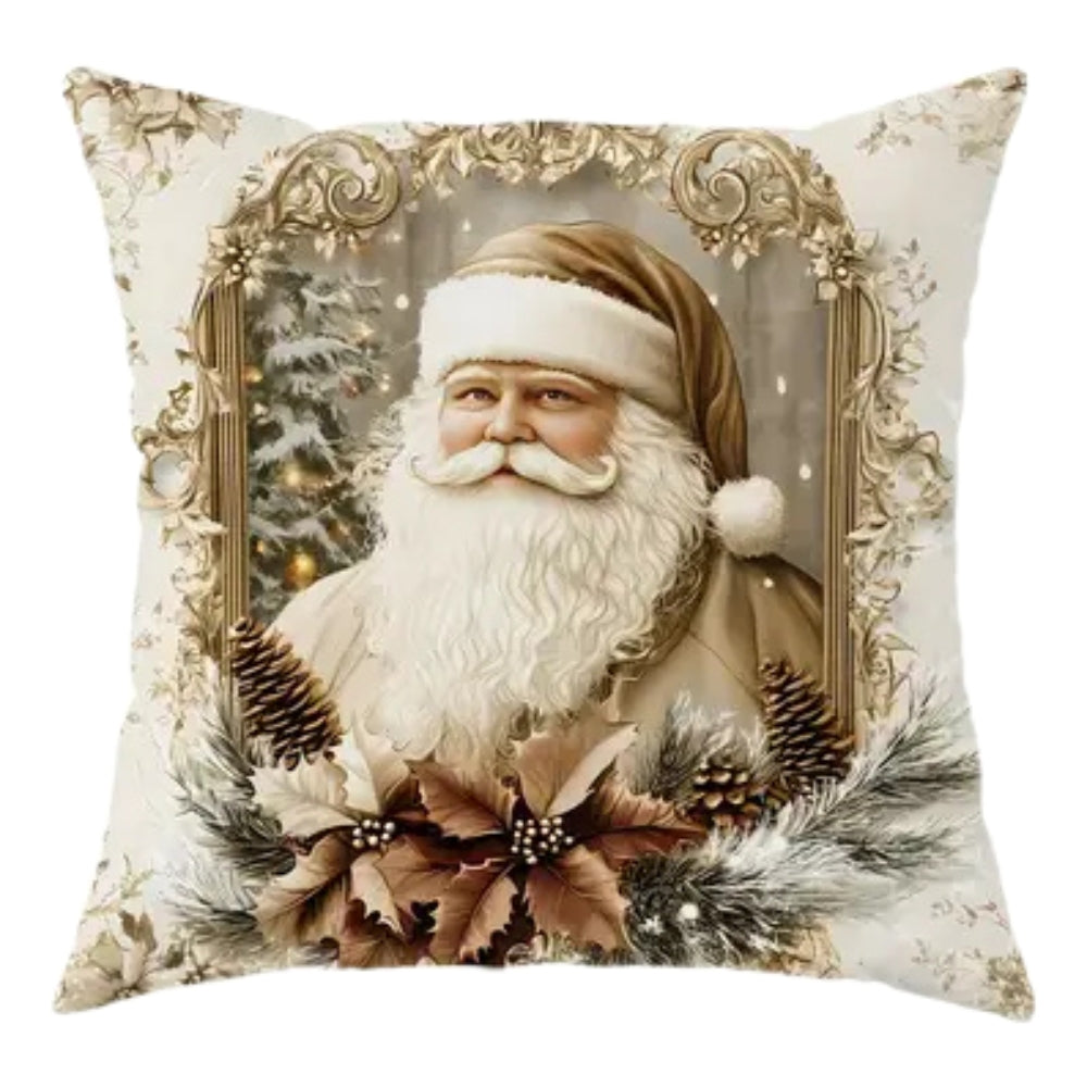 Vintage Christmas Velvet Cushion Cover – image 2