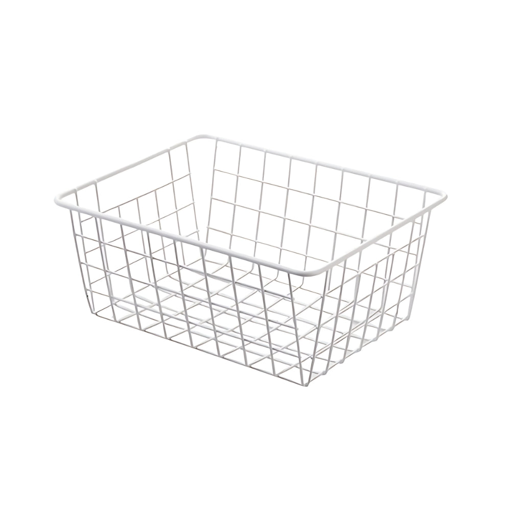 Iron Wire Storage Basket with Carry Handles – image 3