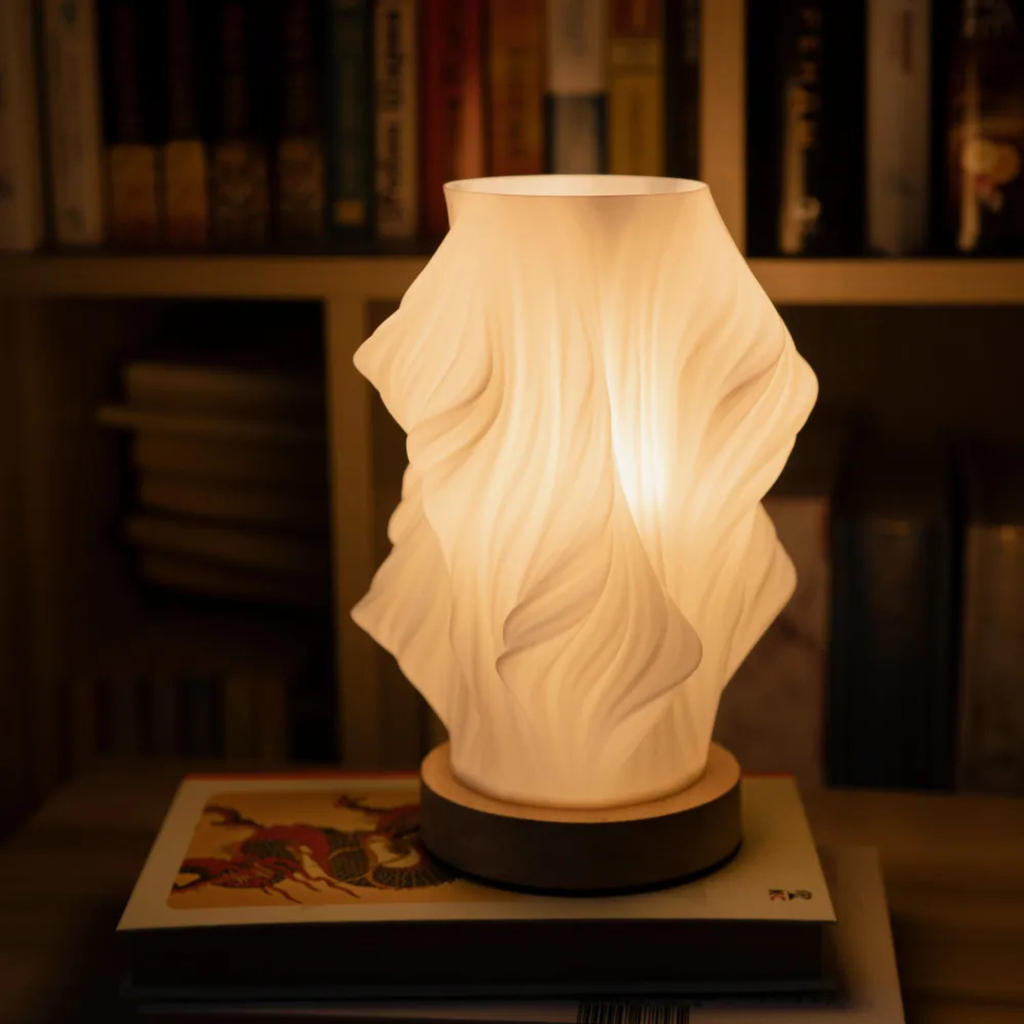 Textured Vase-Shaped LED Bedside Lamp with USB Cord - view 8