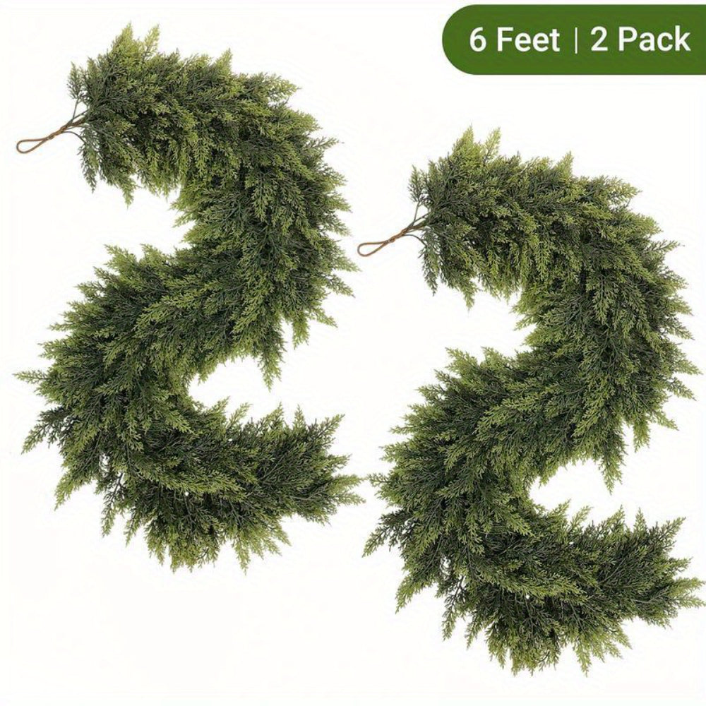 Artificial Christmas Greenery Garland, 180 cm / 1.83 m, 2 Pack - product view 11