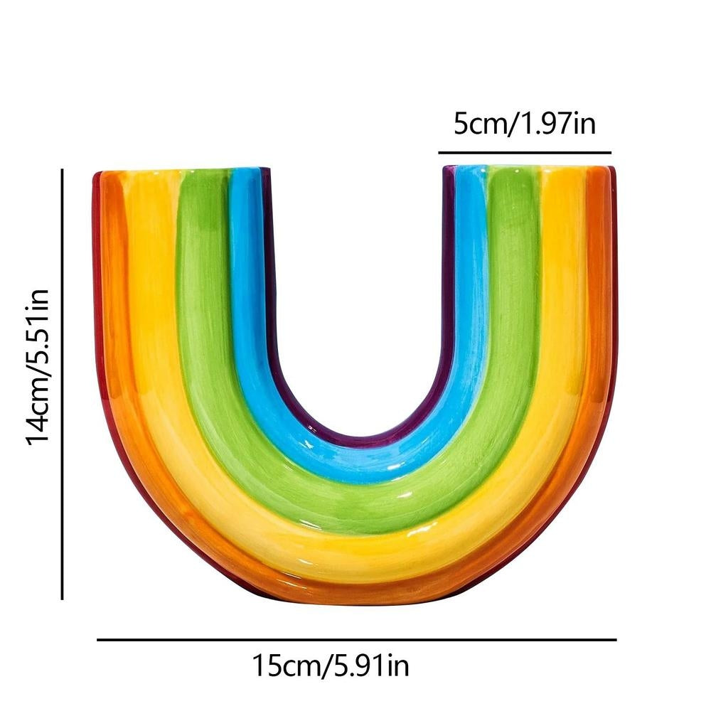 Rainbow Arch Resin Vase
