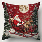 Santa and Snowman Christmas Cushion Cover – image 5