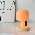 Mini Orange Mushroom Table Lamp, USB Rechargeable - view 2