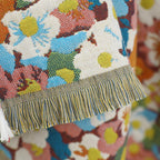 Reversible Patterned Bath Towel, Colourful Everyday Design - product view 7