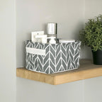 Patterned Canvas Storage Basket – product image 7