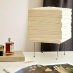 Paper Lantern Table Lamp with Metal Handle, UK Plug - view 19