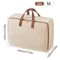 Linen Zip-Up Household Storage Bag – image 6