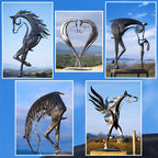Decorative Metal Horse Sculpture