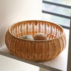 Woven Rattan Storage Basket with Domed Lid – image 5