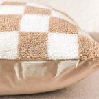 Faux Fur Checkerboard Cushion Cover – image 6